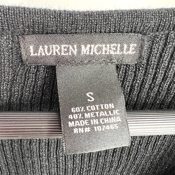 Lauren Michelle Womens Size Small Beaded Christmas Artsy Blouse Shirt Top Party - Picture 6 of 7